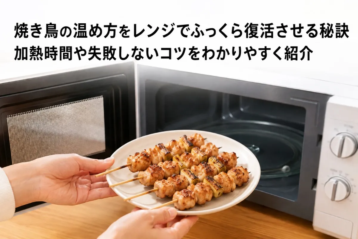 焼き鳥の温め方をレンジでふっくら復活させる秘訣｜加熱時間や失敗しないコツをわかりやすく紹介